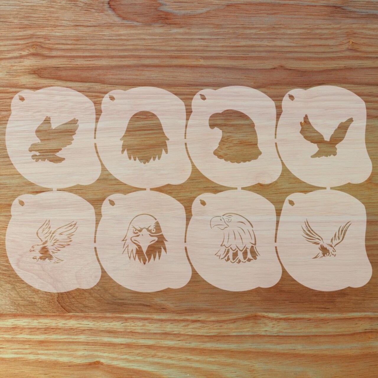 Eagles Mascot Face Painting Stencil Set | Perfect for Face Painting, Temporary Tattoos, Birthday Party | Designer Stencils |